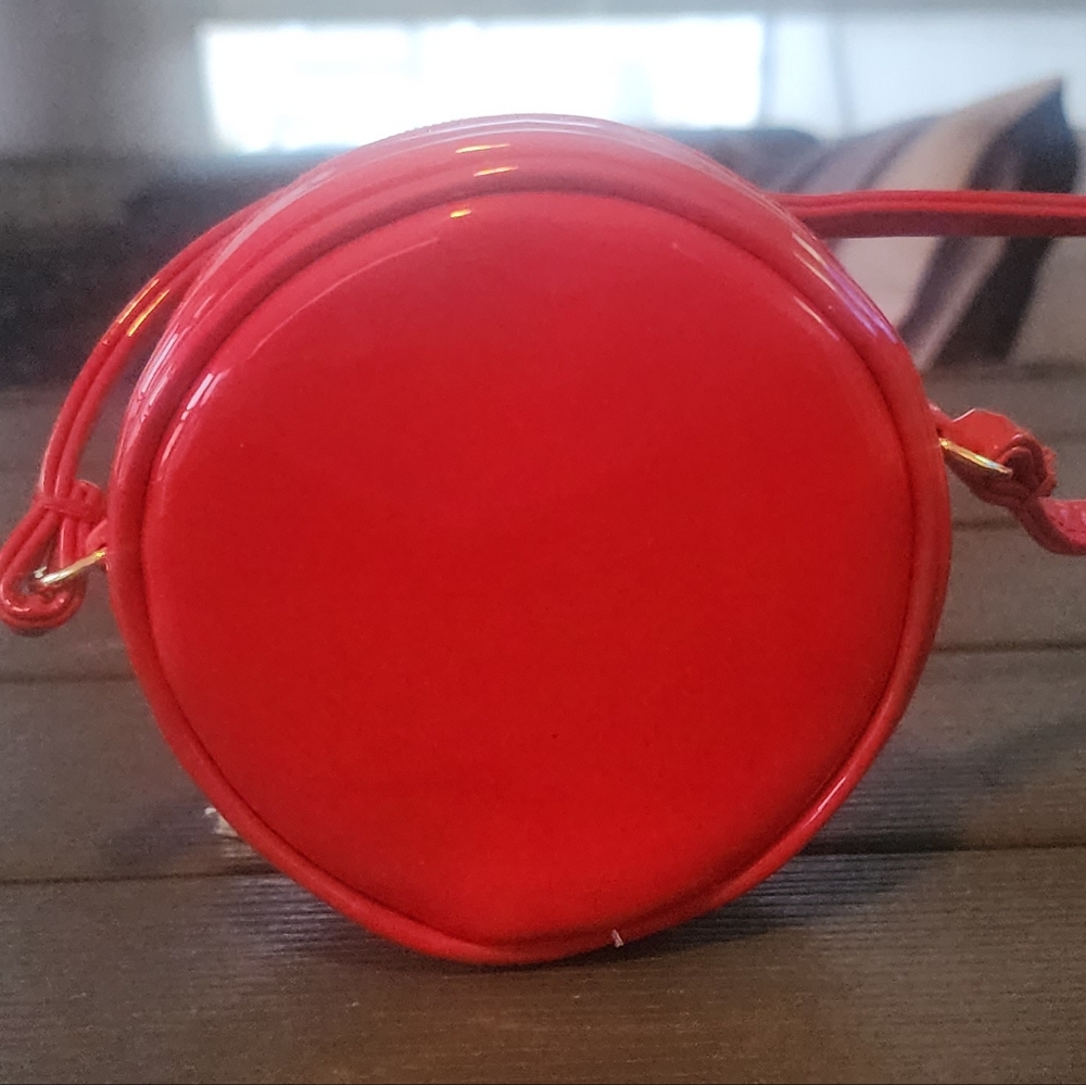 Red Circular Crossbody Bag